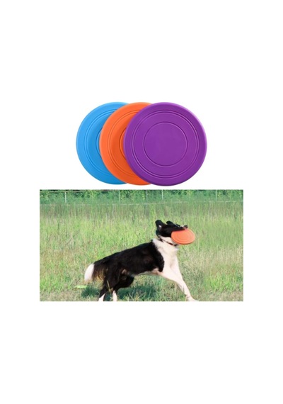 2 Adet Silikon Frizbi Köpek Oyuncağı 17.5 Cm