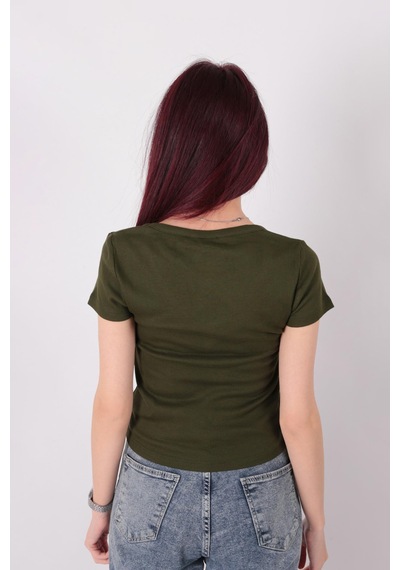 Busem S0016727 Kadın Bluz Haki