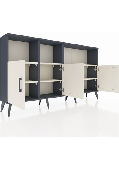 Arges Konsol 6 Raflı 4 Kapaklı 176x30x99 Antrasit-aytaşı Aytası - Antrasıt Arges Konsol 6 Raflı 4 Kapaklı 176x30x99 Antrasit-aytaşı Aytası - Antrasıt