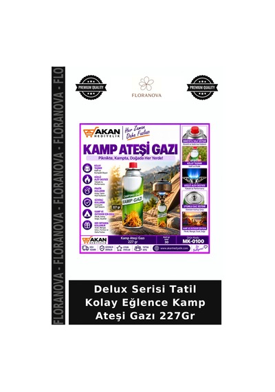 Delux Serisi Tatil Kolay Eğlence Kamp Ateşi Gazı 227gr