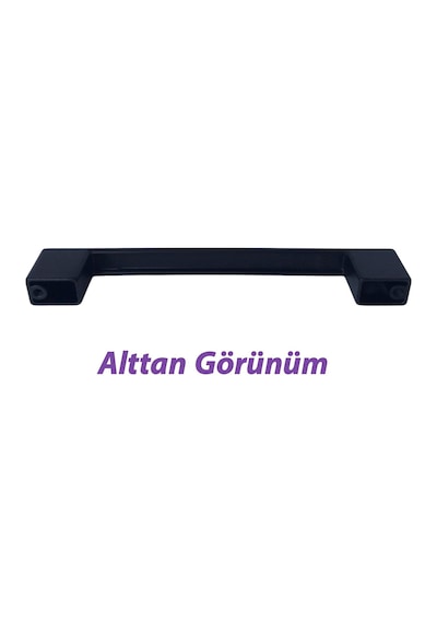 8 Adet Marmara Kulp 128 Mm Siyah Mutfak Kulpu Çekmece Dolap Kapak Kulbu Metal Mobilya Dolabı Kulpları