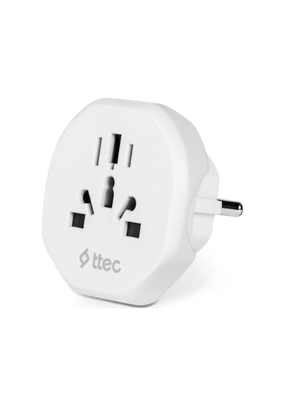 Ttec Akım Korumalı 10a/250v Amerikan/avrupa/ingiliz Tipi Priz Dönüştürücü Priz Çevirici Adaptör Priz