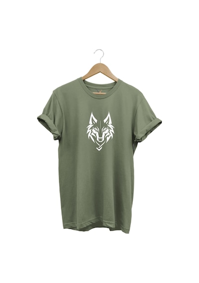Bozkurt Türkçü Kurt Baskılı %100 Pamuk Regular Fit Bisiklet Yaka Haki T-shirt Haki Bozkurt Türkçü Kurt Baskılı %100 Pamuk Regular Fit Bisiklet Yaka Haki T-shirt Haki