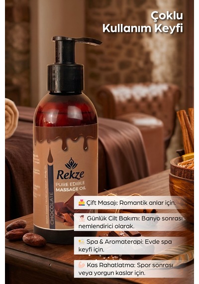 Çikolata Ve Natural Aromalı Vücut Masaj Yağı 2 Adet 120 Ml - 298220696