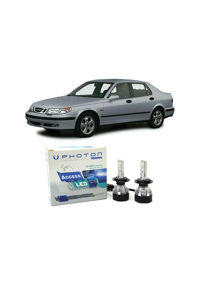 Saab 9-5 Led Xenon Uzun Far Ampulü H3 Access Yeni Seri Beyaz 1997-2001