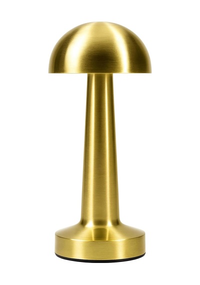 Lizbon 3 Işık Renkli Şarjlı Dim Edilebilir Masa Lambası Gold .