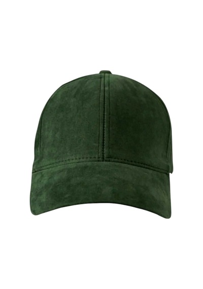 Uniquetrenders Unisex Vegan Süet Şapka Haki Yeşil