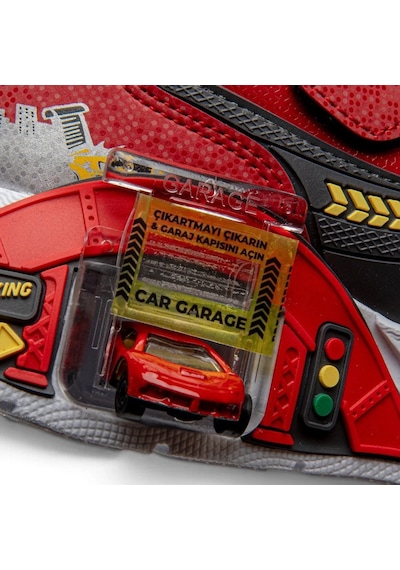Tuğba Ortopedi 065 Erkek Çocuk Car Garage Sneaker Kırmızı