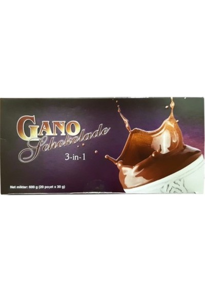 Gano Schokolade Kakaolu ve Ganoderma  İçecek Tozu 600 G