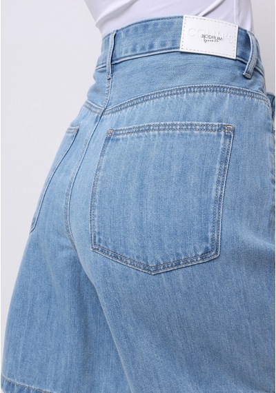 Colin's Colins Loose Fit Yüksel Bel Düz Kadın İndigo Jean Şort Cl1075120 Q1.v1 Dn44371 Denim