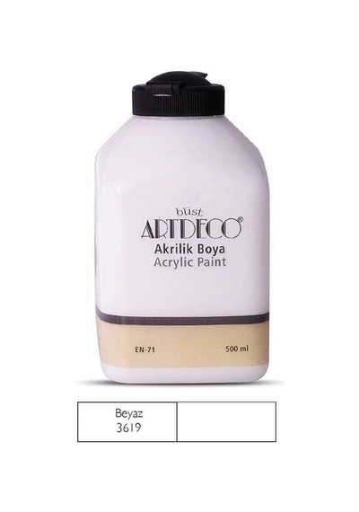 Artdeco Akrilik Boya 500 Ml Beyaz Çok Renkli