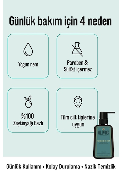 %100 Doğal Zeytinyağlı Bergamot Kokulu Sıvı El Sabun, Nemlendiric
