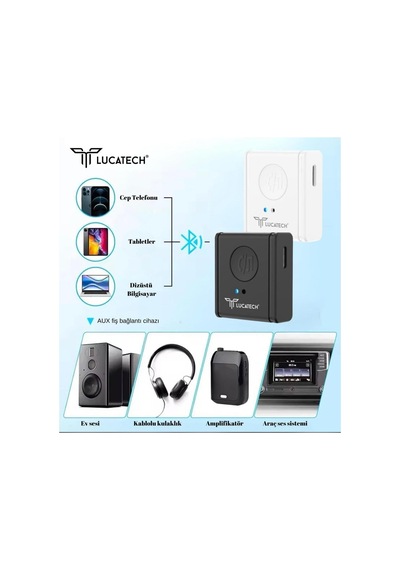 Şarj Edilebilir Aux Bluetooth Müzik Alıcı Kiti - Lt465s942