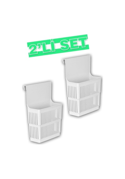 2 Adet Dolap Içi Düzenleyici Dolap Kapağına Takılan Organizer Deterjanlık Askılıorganizer Siyah