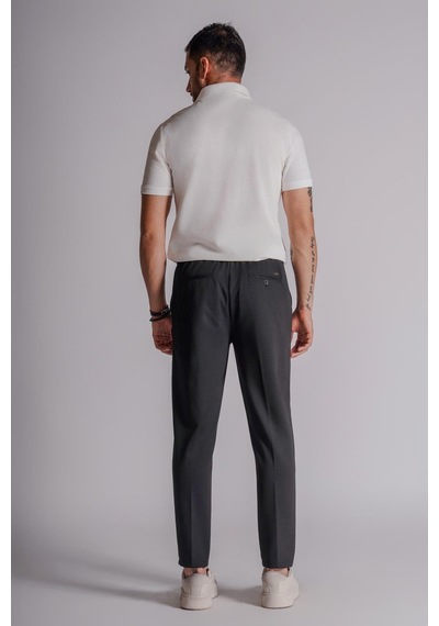 Braccas Erkek Yandan Cepli Beli Lastikli Relaxed Fit Jogger Pantolon Siyah Siyah