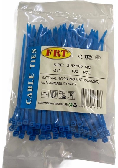 Mey İthalat Frt Mavi 2,5x100 Kablo Bağı