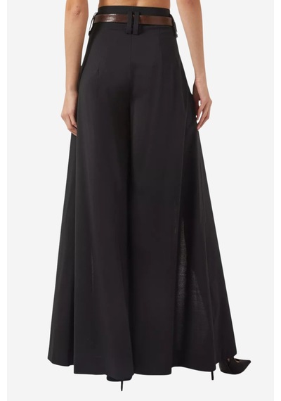 A.w.a.k.e. Mode Wide - Leg Yan Yırtmaçlı Pantolon Siyah