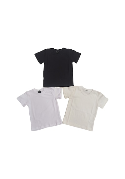 Özdemirli Bebe Basic Düz Bisiklet Yaka Kısa Kollu Likralı Badi Sweat T-shirt 3 Lü Paket Krem-siyah-beyaz Beyaz-krem-siyah Özdemirli Bebe Basic Düz Bisiklet Yaka Kısa Kollu Likralı Badi Sweat T-shirt 3 Lü Paket Krem-siyah-beyaz Beyaz-krem-siyah
