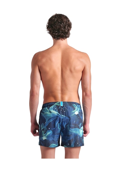 Arena Water Prints Beach Erkek Yeşil Deniz Şortu 007159630 Mavi