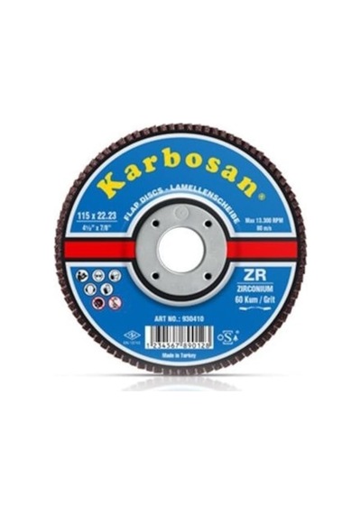 Karbosan Flap Disk 180 Zr 40 Kum Zirkonyum (10 ADET)