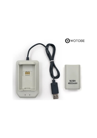 Xbox 360 Oyun Kolu Joystick Powerbank Şarj Edilebilir Pil Ve Şarj Cihazı