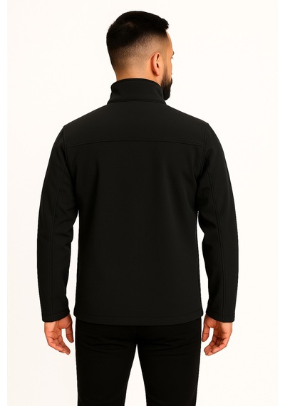 Softshell İş Ceketi 10 Adet Konforlu, Firmanıza Özel Logo & İsimli Baskılı İş Kıyafeti Siyah