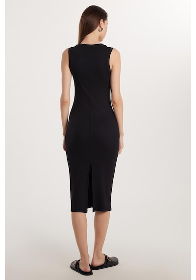 Tudors Kadın Slim Fit Dar Kesim Modal Bisiklet Yaka Sıfır Kol Maxi Siyah Elbise-33540 Siyah Tudors Kadın Slim Fit Dar Kesim Modal Bisiklet Yaka Sıfır Kol Maxi Siyah Elbise-33540 Siyah