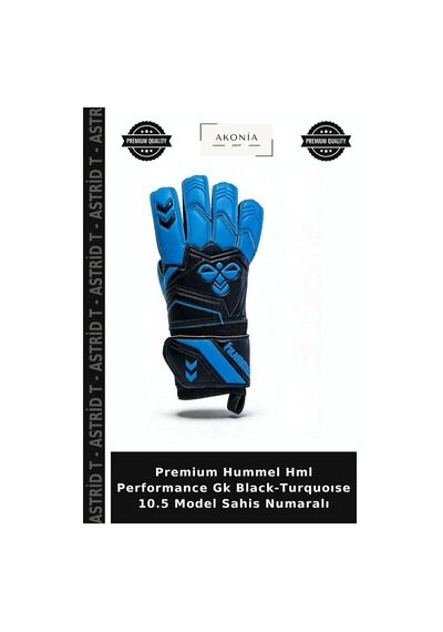 Astrid T Premium Hummel Hml Performance Gk Black-turquoıse 10.5 Model Sahis Numaralı Siyah - Turkuaz