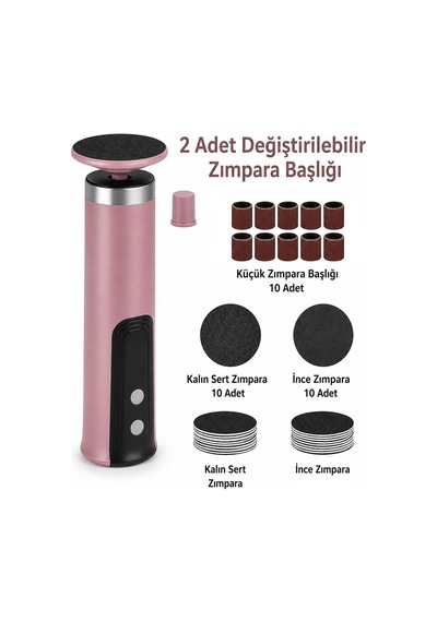 Ayak Nasır Ve Tırnak Törpüsü Bakım Cihazı, Dijital Ekranlı Şarjlı Ayak Bakım Cihazı 1000 Rpm