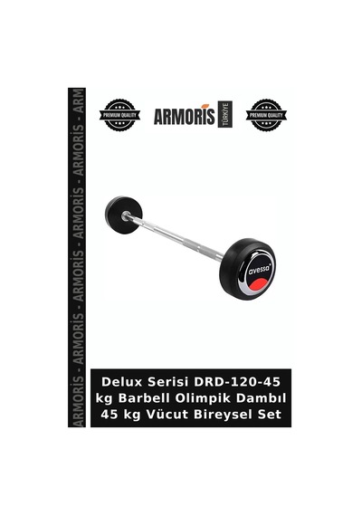 Delux Serisi Drd-120-45 Kg Barbell Olimpik Dambıl 45 Kg Vücut Bireysel Set