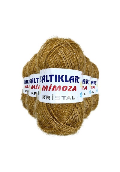 5 Adet Mimoza Kristal Işıltılı Şal Patik Yelek İpi 54 Çok Renkli