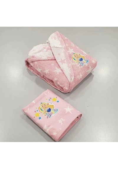 Özdilek Barbie Star Lisanslı Kız Havlu Bornoz Set Pembe 5/6 Yaş Pembe Özdilek Barbie Star Lisanslı Kız Havlu Bornoz Set Pembe 5/6 Yaş Pembe