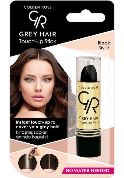 Golden Rose Gray Hair Beyaz Kapatıcı Saç Ruju 01 Siyah