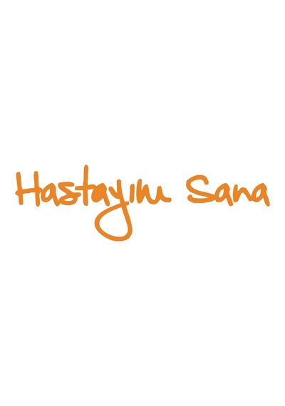 Hastayım Sana Araba Sticker 17x17 Cm Turuncu