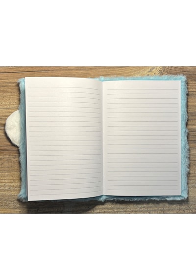 Tüylü Defter, Peluş Defter Mavi