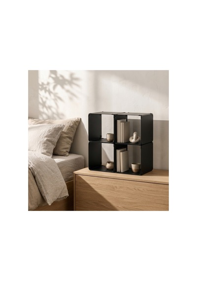 Node 4'lü Modüler Metal Tezgah Üstü Mutfak Rafı Ve Konsol Düzenleyici Stand 33x33 Cm Siyah - 943953504 Siyah