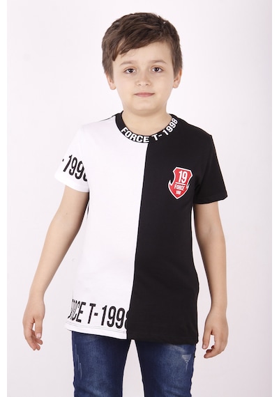 Toontoy Kids Toontoy Erkek Çocuk Force Baskılı Parçalı Tişört Beyaz