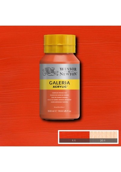 Winsor Newton Galeria Akrilik Boya 500ml Cadmium Orange Hue 0,15 L