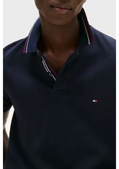 Tommyhilfiger Polo Yaka Logo Pike T-shirt.regular Fit Lacivert