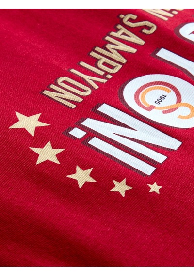 Galatasaray Lisanslı 2026 Şampiyonluk Dominasyon Kırmızı Tişört