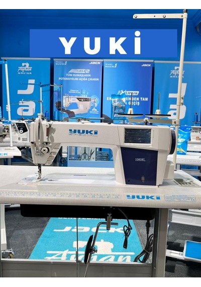 Yuki Yk-dm-1968 Full Otomatik Düz Dikiş Makinası 3'lü Step Motor Sistemi Uzun Gövde, Geniş Çalışma Alanı
