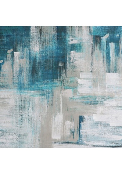 Soyut El Yapımı Yağlı Boya Tablo 95x95cm