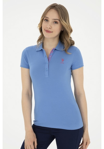 U.S. Polo Assn. Kadın Koyu Mavi Basic Polo Yaka Tişört 50289361-VR032