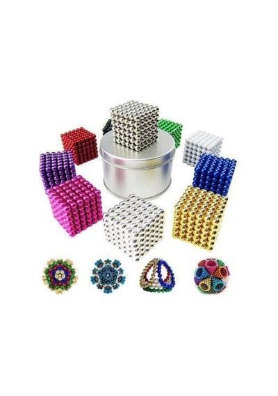 Mofy'S Renkli Manyetik Mıknatıs Toplar 5Mm 216 Adet Neocube Neo Cube Küp Neodymium