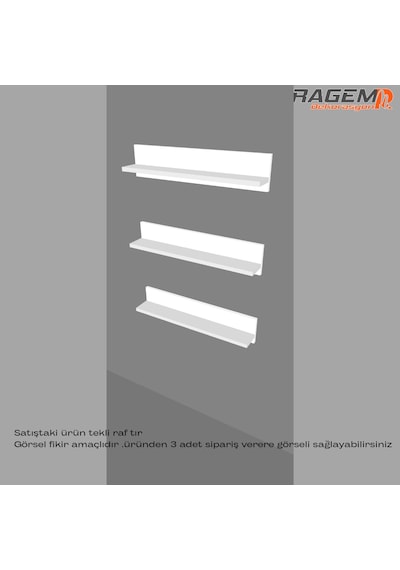 Duvar Rafı Foksiynel Uçan Raf 70x12