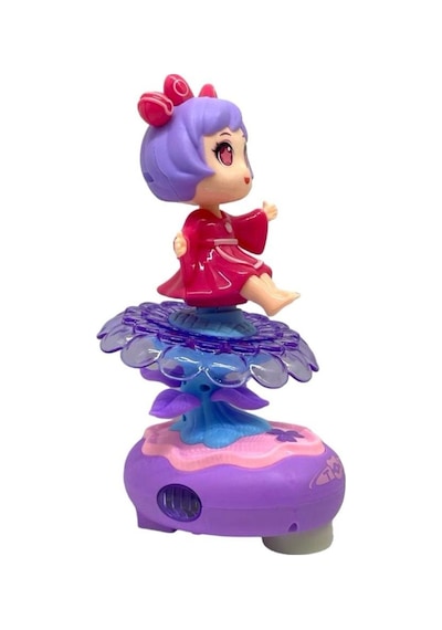 Rotate Girl Pilli Müzikli Işıklı Dans Eden Bebek 22cm
