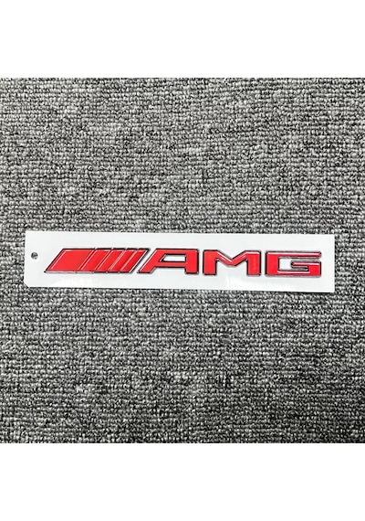 Özel Tasarım Piano Black Kırmızı Amg Bagaj Yazısı Mercedes Vario