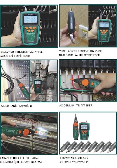 Proskit Mt-7071 Kablo Mesafe Toner Ve Prob Kit
