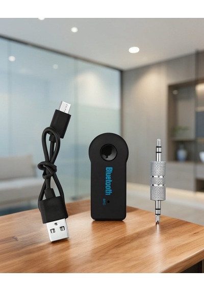Kablosuz Bluetooth Aux Araç Kiti Hafıza Kartlı Uuczauxkit2