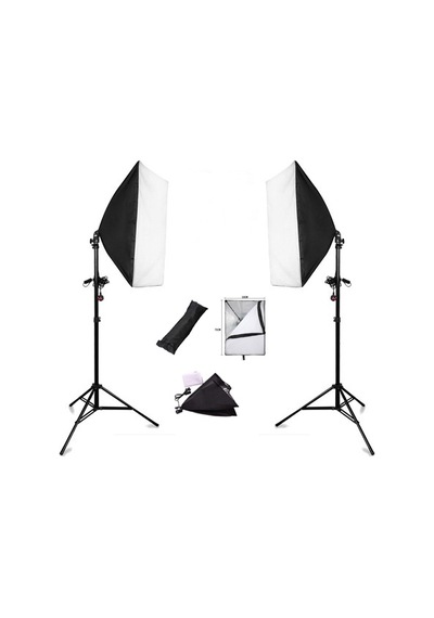 Fototek 50X70Cm Softbox Tek Duylu İkili Sürekli Işık Seti Youtube